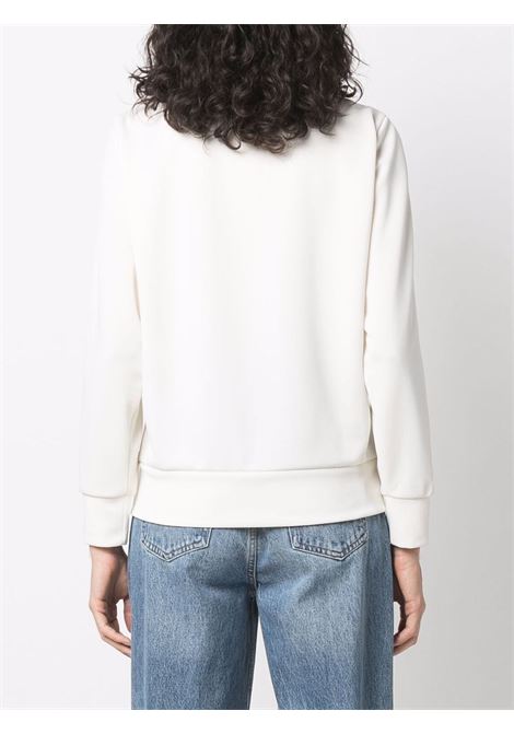 White crystal-embellished zipped sweatshirt - women GOLDEN GOOSE | GWP00875P00082781361